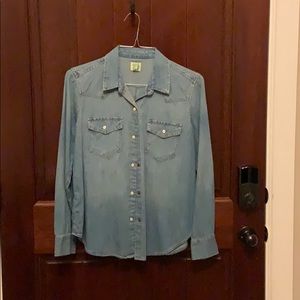 Gap denim western shirt